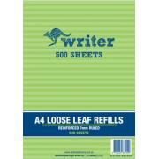 Victory A4 Reinforced Loose Leaf Refill 7mm Ruled 60gsm Pack Of 500