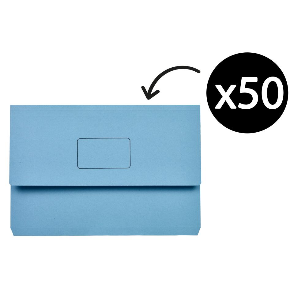 document wallet slimpick blue
