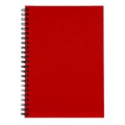 Spirax 512 Notebook A4 Side Opening Hard Cover 200 Page Red