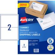Avery Shipping Labels with TrueBlock for Laser Printers - 199.6 x 143.5mm - 50 Labels (L7168)