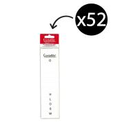 Crystalfile Suspension Inserts A-Z White Pack 52