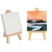 Jasart Mini Easel With Canvas 7.5cm x 12.5cm