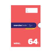 Winc Premium Exercise Book A4 8mm ruled 70gsm Polypropylene Cover 64 Pages