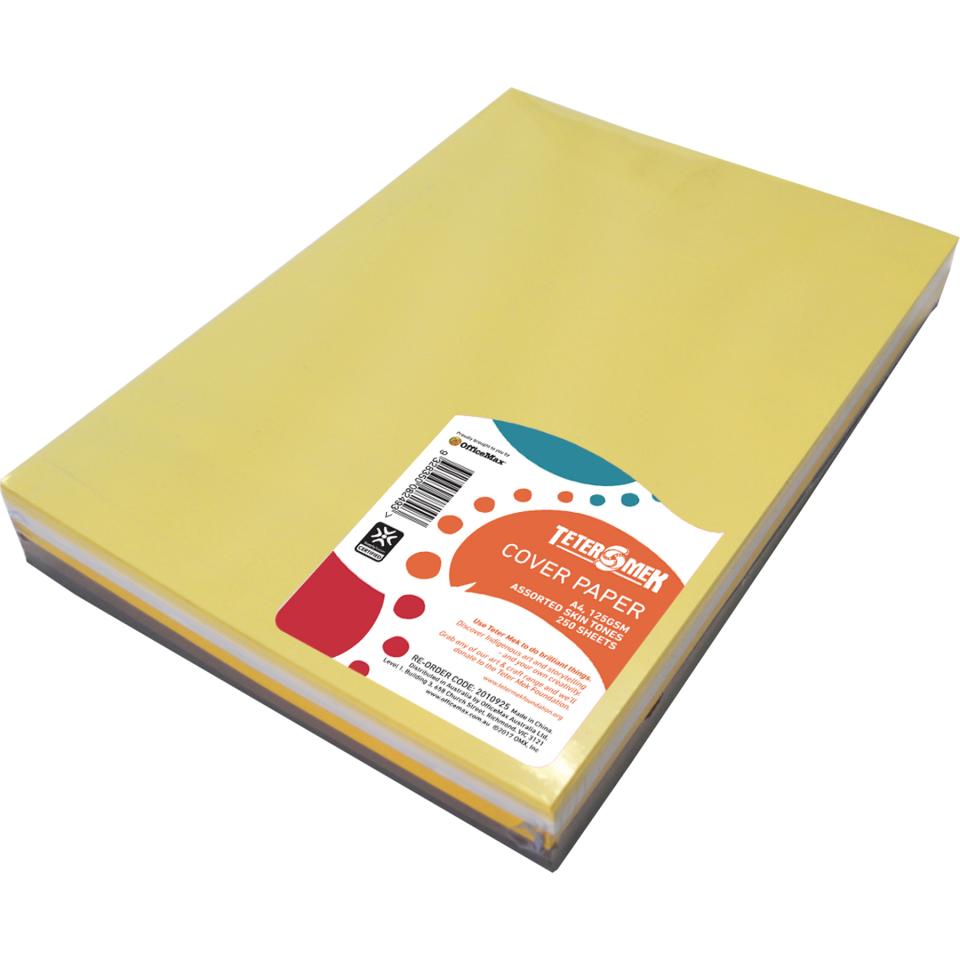 Teter Mek Cover Paper A4 125gsm Skin Tone Assorted Pack 250