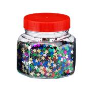 Glitter Scatters Stars Assorted Colours 100g Jar