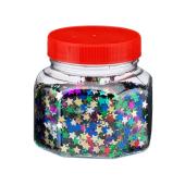 Glitter Scatters Stars Assorted Colours 100g Jar