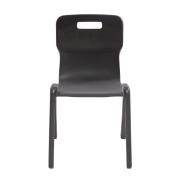 Titan One Piece Plastic Chair 460H Charcoal