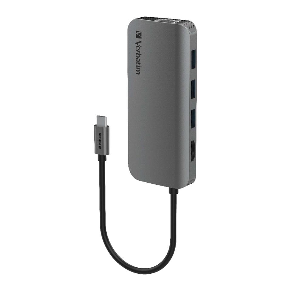 Verbatim 9-in-1 USB C Hub Adapter with 4K HDMI, 100W Power