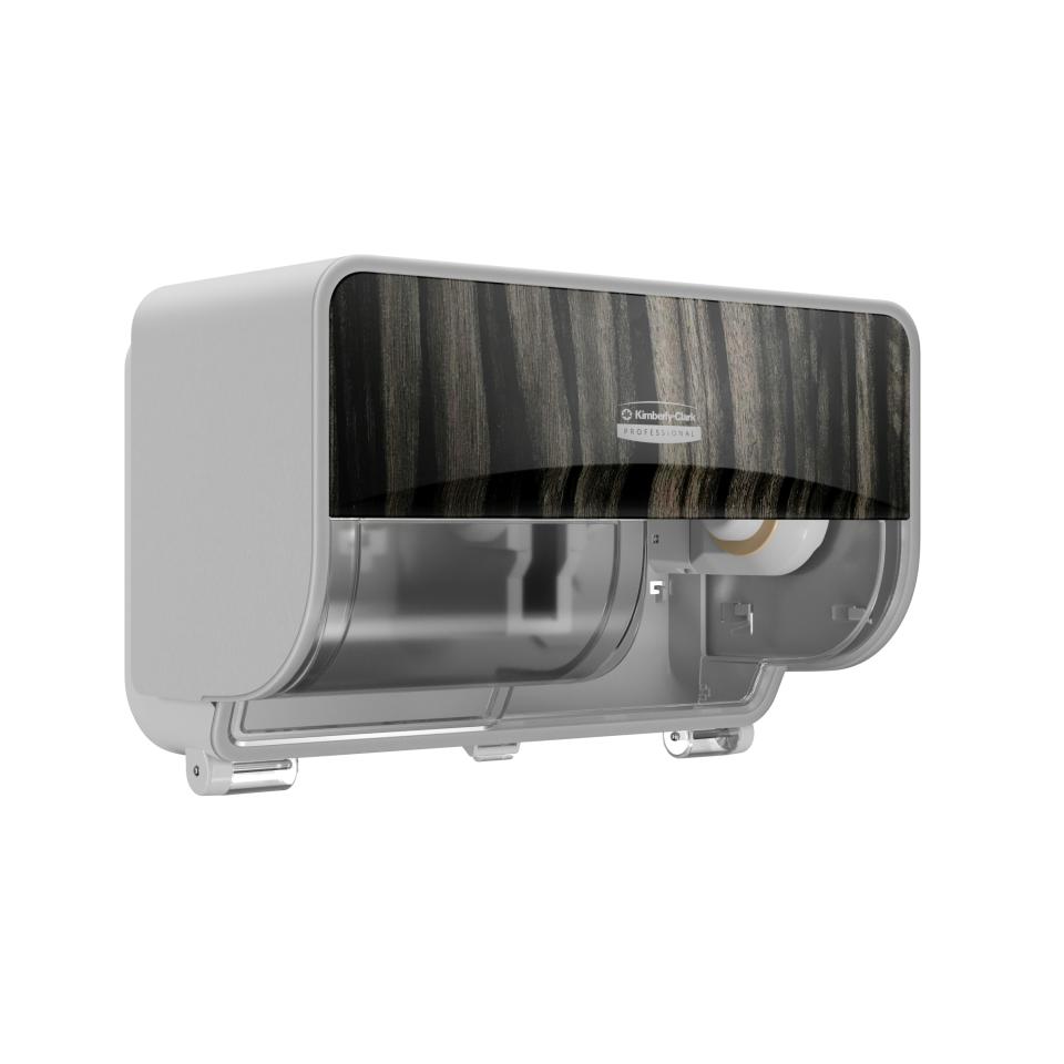 Kimberly-Clark Professional ICON Toilet Paper Dispenser 2 Roll Horizontal 58755 Ebony