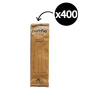 Bioway Wooden Fork & Napkin Set Carton 400