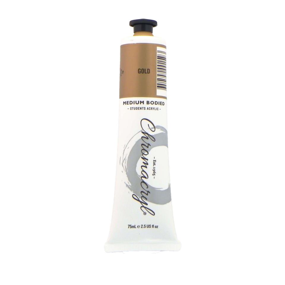 Chroma Chromacryl 75ml Tube Gold Image