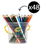 Crayola Deskpack Coloured Pencils Triangular Tub 48