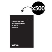 Winc Black 100% Recycled Mailer Bag 280mm X 380mm Carton 500