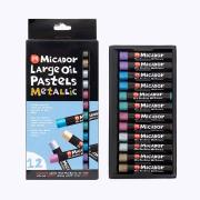Micador Metallic Oil Pastels Pack 12