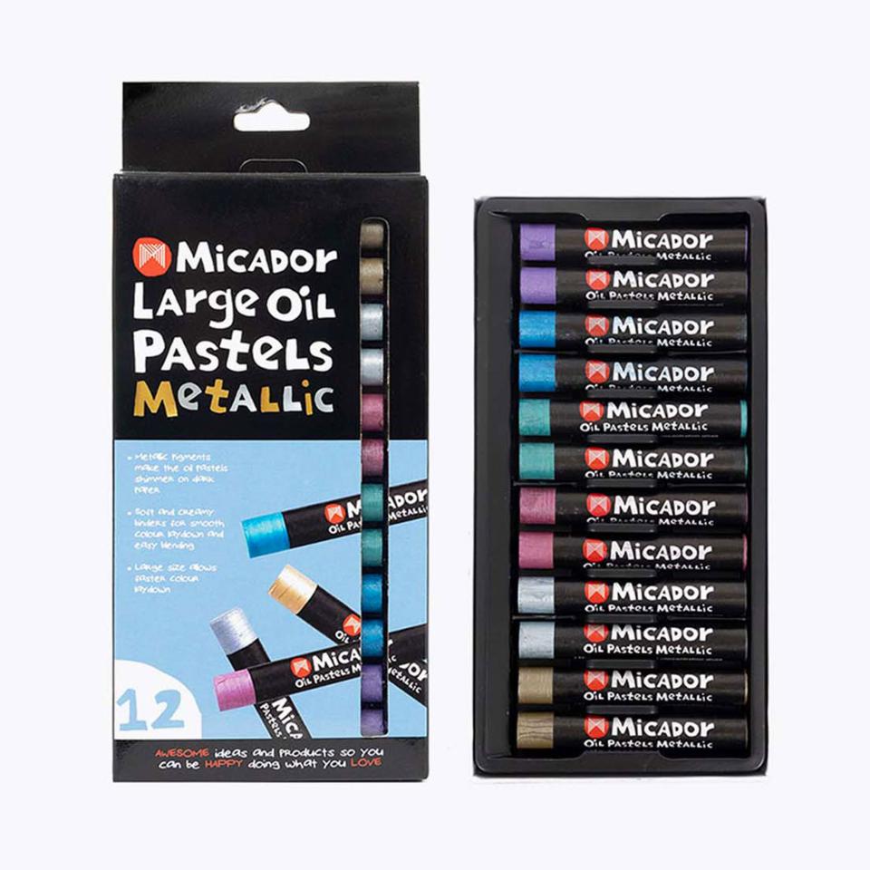 Micador Metallic Oil Pastels Pack 12