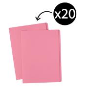 Avery Manilla Folder A4 320x241mm Pink Pack 20