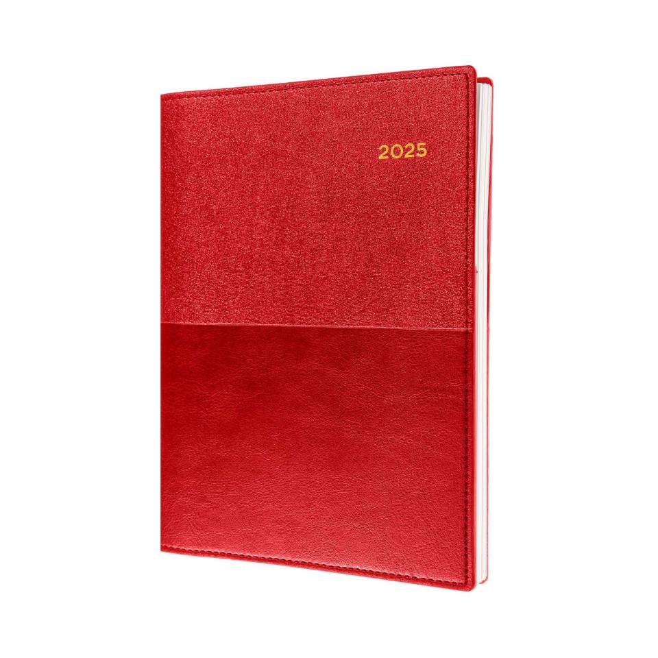 Collins Debden 2025 Vanessa Diary A5 Day To Page Red Winc