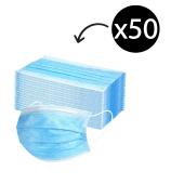 Fresh Start Disposable Face Mask 3-Ply Non Sterile Non Woven with Earloops Box 50