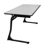 Sebel 65 x 60 x 60cm C-Leg Student Desk - Stone Top - Charcoal Frame