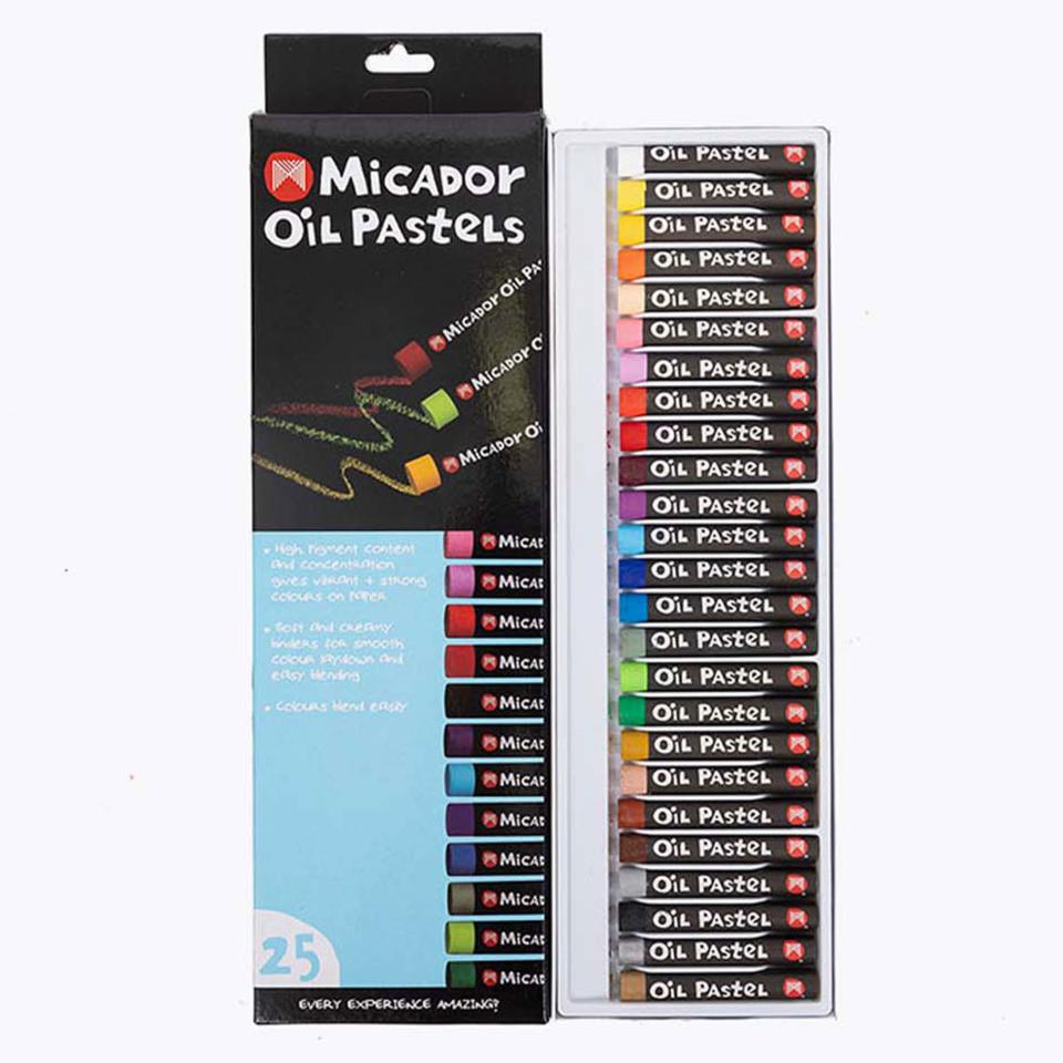 Micador Oil Pastels Assorted Pack 25
