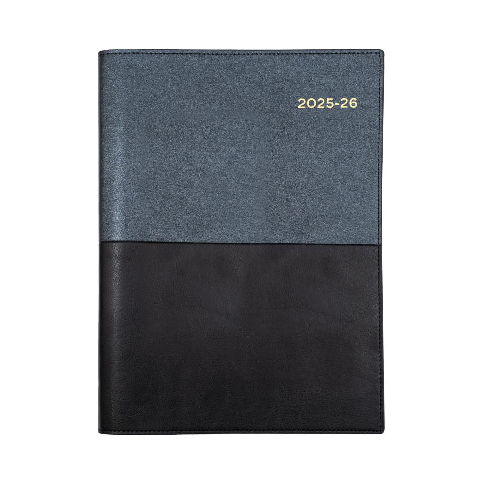 Collins Debden Financial Year Wiro Diary A5 Day To Page 2025/2026 Black