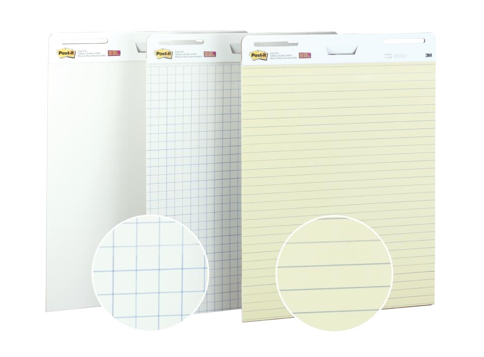 Post-It Super Sticky Easel Pad Yellow Lined 635 x 775mm Pack 2