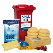 Stratex Wheeled Bin Standard Chemical Spill Kit 120L 