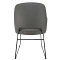 Thumbnail image of Durafurn Sorbet Chair Black Sled Base In Anthracite Woven Fabric