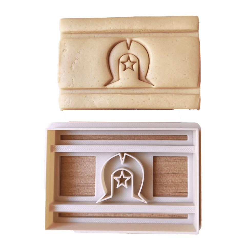 Songlines Ace Torres Strait Island Dough Cutter Stamp Image