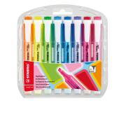 Stabilo Swing Cool Highlighter Chisel Tip 1.0-4.0mm Assorted Colours Set 8