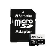 Verbatim Premium microSDXC 64 GB Memory Card with Adapter