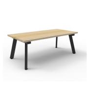 Rapidline Eternity Rectangular Coffee Table 1200x600 Natural Oak/Black