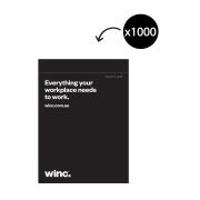 Winc Black 100% Recycled Mailer Bag 250mm X 325mm Carton 1000