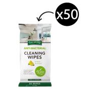 Oakwood Antibacterial Cleaning Wipes Pack 50