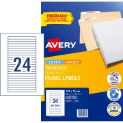 Avery L7170 White Lever Arch Filing Labels 134 x 11mm 600 Labels