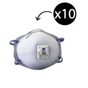3M Cupped Particulate Respirator 8577 GP2 with Nuisance Level Organic Vapour Relief Valved Box 10