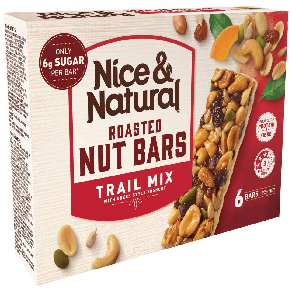 Nice & Natural Roasted Nut Bar Trail Mix 192g Box 6