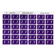 Avery 7 Side Tab Colour Coding Labels for Lateral Filing - 25 x 38mm - Purple - 180 Labels