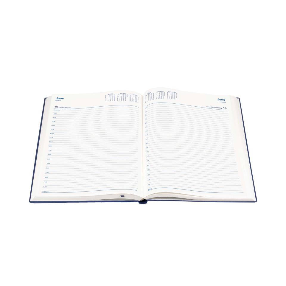 Collins Debden 2025 Belmont Diary A4 Day to Page Black Winc