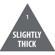 Food Advisory Label Removable 30mm Triangle Slightly Thick Grey Roll 500