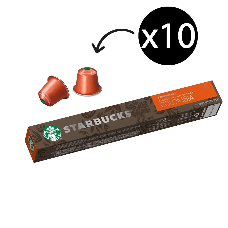 Starbucks Coffee Capsules Colombia Pack 10 Winc