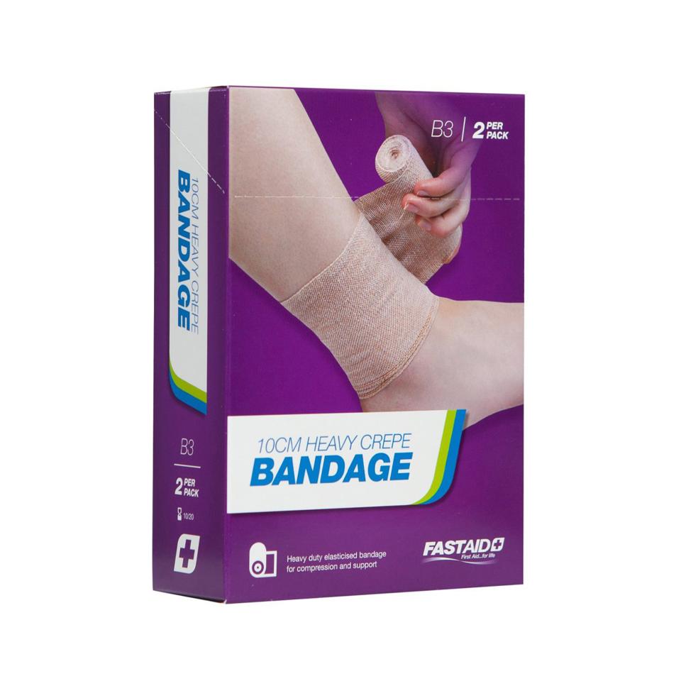 B3 FastAid Heavy Crepe Bandage 10cm Pack 2 Image