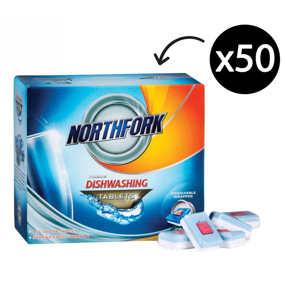 Northfork Chemicals Dishwashing Tablets All In One Box 50 Winc