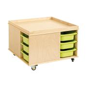 Jooyes Activity Play Table With 12 Storage Bins