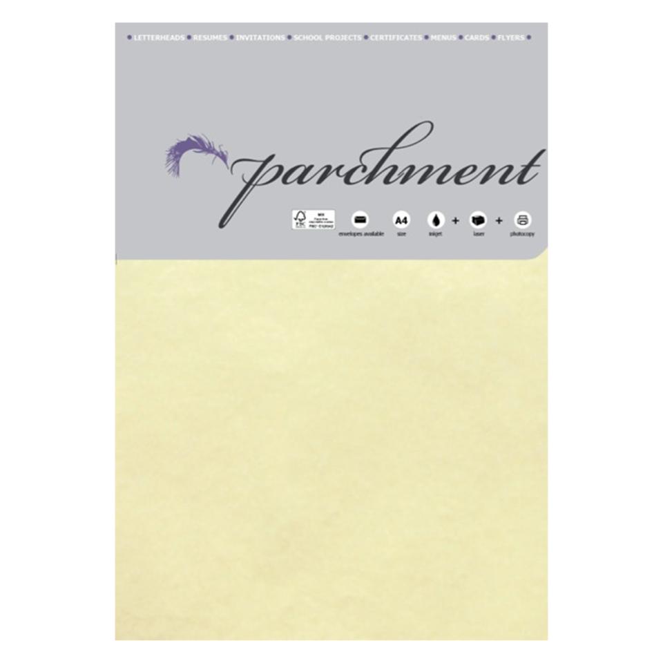 Specialty Paper Parchment A4 90gsm Natural Pack 50 Winc