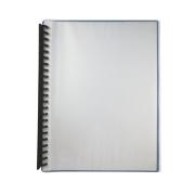Winc Display Book A4 Refillable 20 Pocket Clear Front Cover/Blue