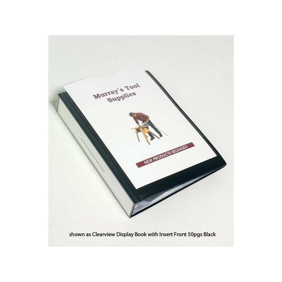 Marbig A4 Clearview Display Book Insert Front 76 Pages&Tabs Winc