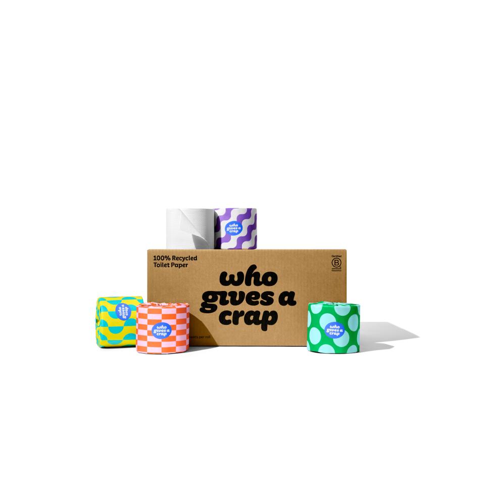 Who Gives A Crap Toilet Roll 3 Ply 400 Sheets 100% Recycled Carton 48 Image