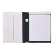 M By Staples Compendium A4 Genuine Leather White