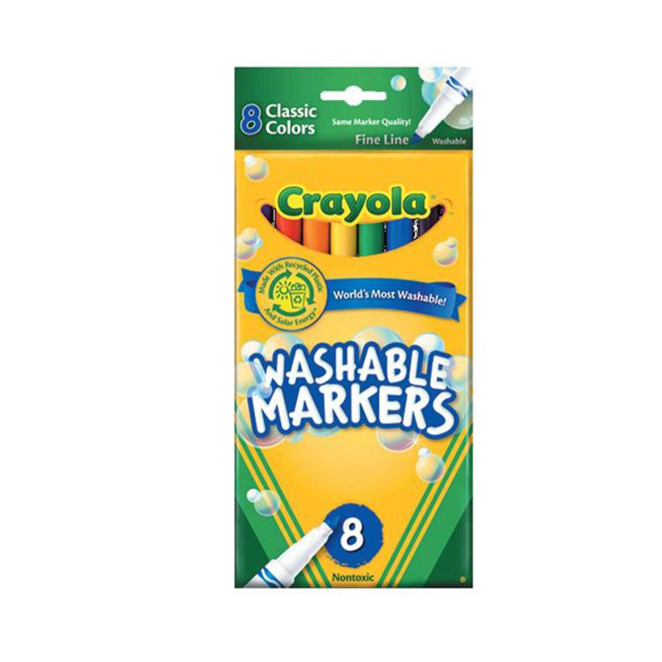 Crayola Thinline Washable Markers Ex-fine Nib Pack 8